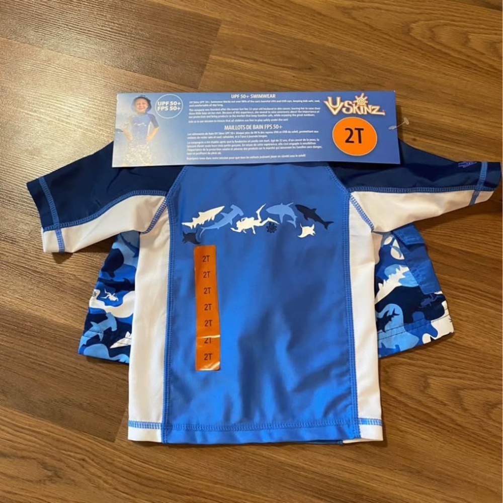 UVSkinz bathing suit set. Size 2T